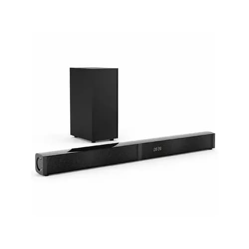 Barra De Sonido Home Theater The Game House 40W RMS Subwoofer Bluetooth HDMI ARC Entrada Optica USB Auxiliar y Con Control Remoto Negro
