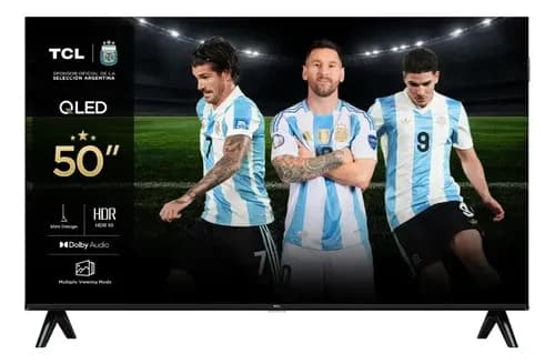 Smart TV TCL 50 50S5K QLED Full HD Google TV HDR10 Dolby Audio Wi-Fi Bluetooth HDMI USB VESA Diseño Sin Bordes 50S5K