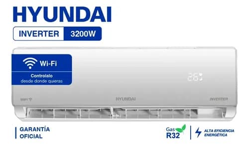 Aire Acondicionado Split Inverter Hyundai Wi-fi 3200W/2752FG HY11INV-3200FCW