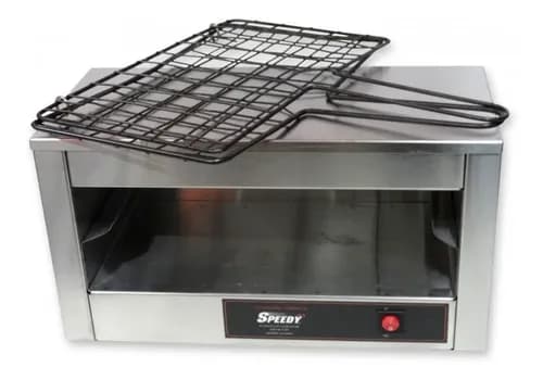 Tostadora Electrica Carlitero Electrico Speedy Grill Compact Color Gris