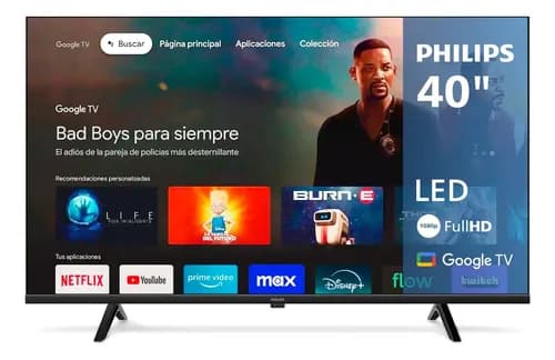 Smart Tv Philips Full HD De 40 Con Google Tv