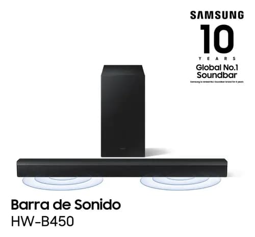 Samsung HW-B450F - Negro MP3,AAC,OGG,FLAC,WAV,AIFF