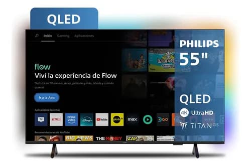 Smart Tv QLED 4k Philips 55 Con Ambilight 55PUD8250/77